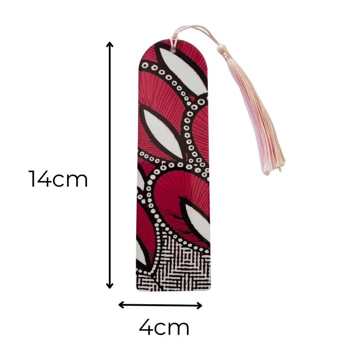 Marque-page Plume rose